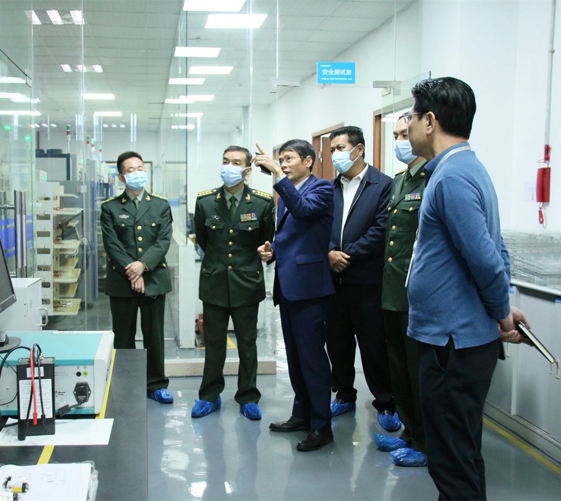 【利来国际最老品牌网资讯】惠州军分区领导莅临利来国际最老品牌网电池视察指导工作